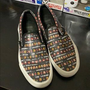 Legend of Zelda slip on Vans